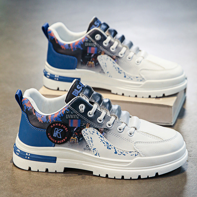 Damen Sportliche Sneakers mit stylischem Grafikdesign und bequemer Dämpfung EB