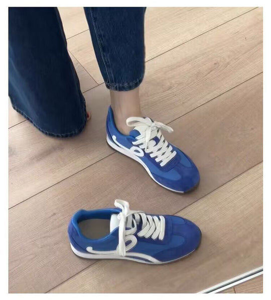 Damen modische Sneakers mit atmungsaktiver Oberfläche und flexibler Sohle EB