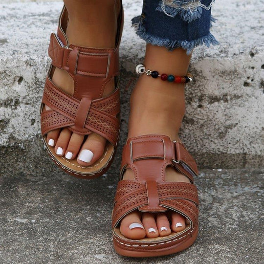 Damen bequeme Clogs mit verstellbarem Riemen und ergonomischem Fußbett EB