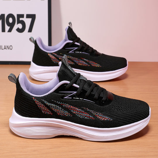 Damen Leichte Sport-Sneaker mit atmungsaktivem Mesh-Obermaterial EB