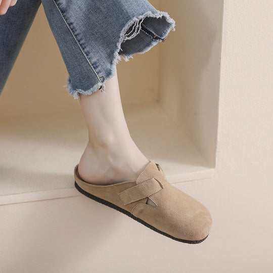 Damen Komfortable Clogs mit modischer Schnallenverzierung EB