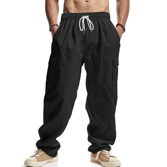Herren Relaxed-Cargo-Hose im Oversize‑Streetstyle mit Tunnelzugbund & Klappentaschen EB