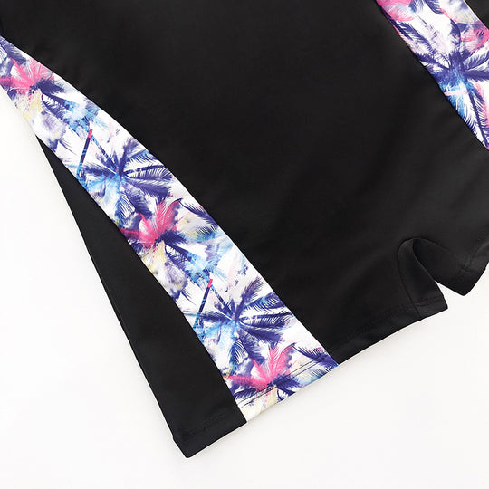 Damen Sportlicher Einteiler-Badeanzug mit attraktiven Farbdetails EB