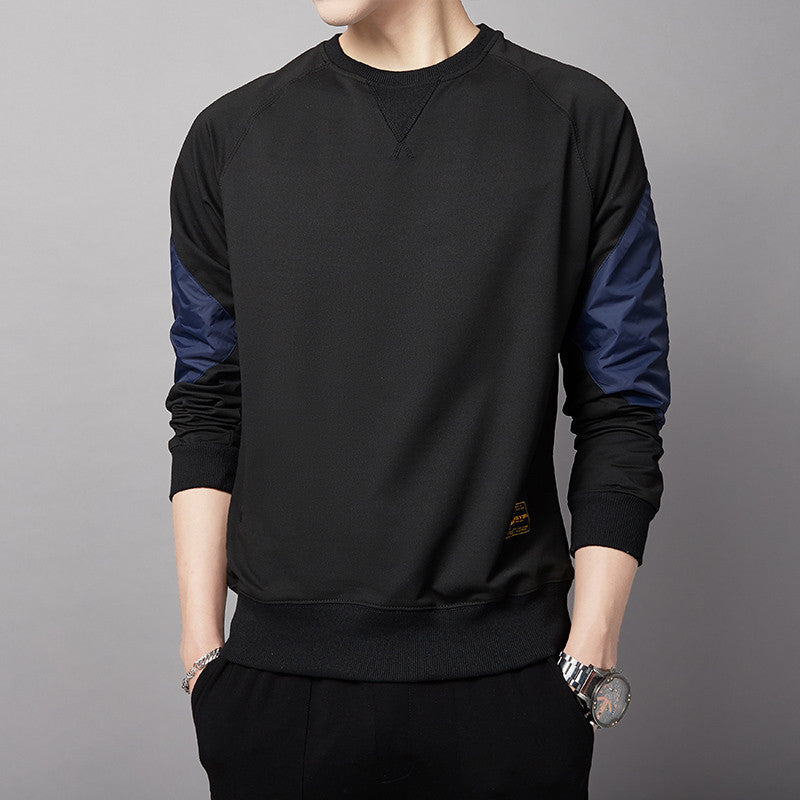 Herren Sportlicher Sweatshirt mit kontrastierenden Ärmeln EB
