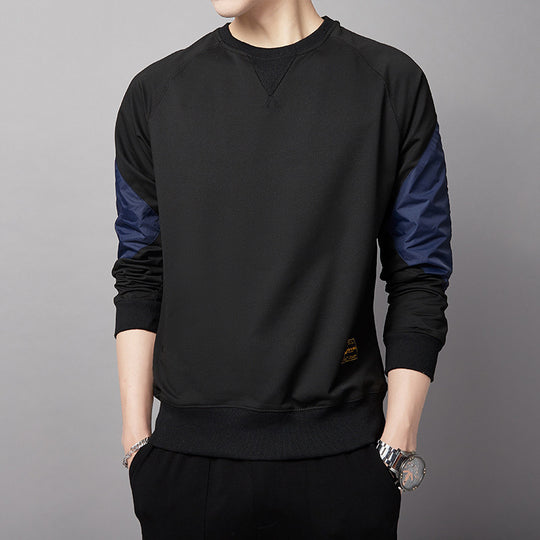 Herren Sportlicher Sweatshirt mit kontrastierenden Ärmeln EB