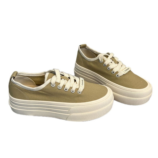 Damen Chunky Sneaker mit modischer Plateausohle und strapazierfähigem Obermaterial EB