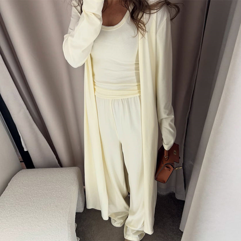 Damen elegantes Lounge-Set mit Cardigan EB