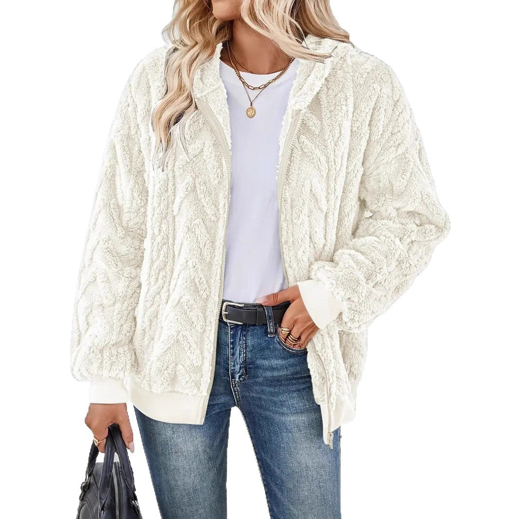 Damen Fleece-Jacke mit Struktur EB