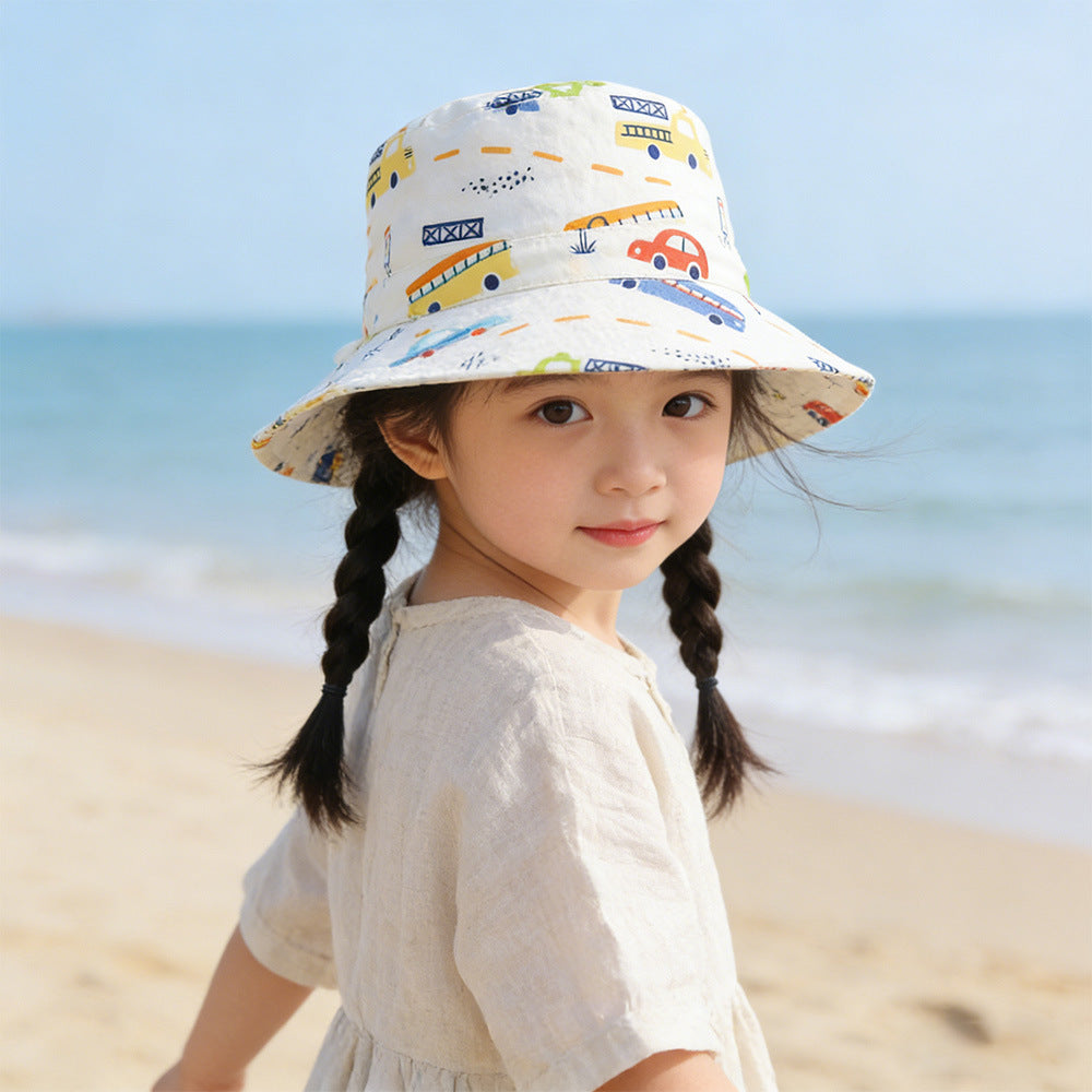 Unisex nan Kinder Sonnenhut mit breiter Krempe verstellbarem Kinnband und Einhornprint  EB