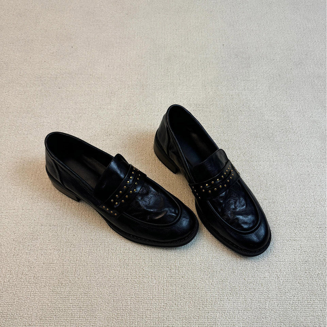 Damen Mokassins mit eleganten Nietenakzenten EB