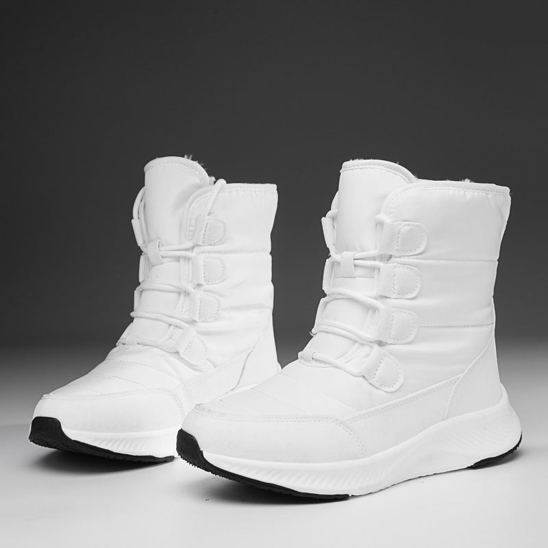 Damen Winterliche Sneaker Boots mit isolierendem Innenfutter und rutschfester Sohle EB