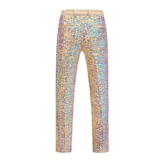 Damen Glamouröse Pailletten-Hose EB