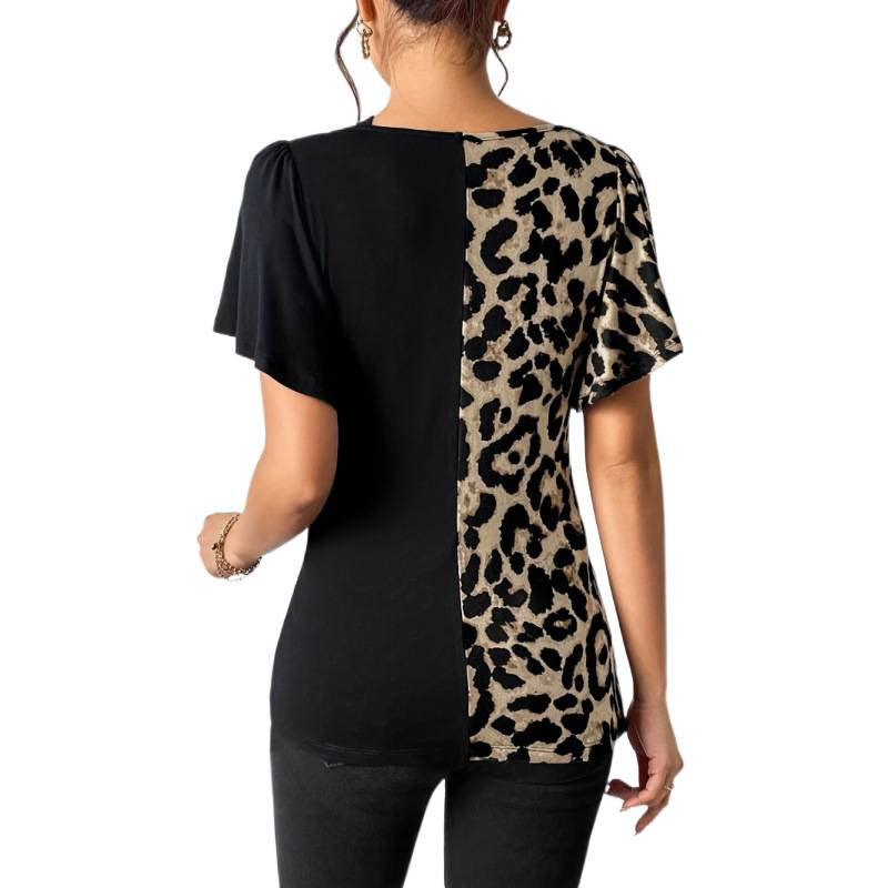 Damen Trendiges Oberteil mit asymmetrischem Design und raffinierten Cut-Outs EB