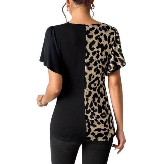 Damen Trendiges Oberteil mit asymmetrischem Design und raffinierten Cut-Outs EB
