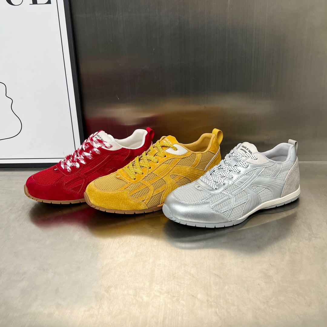 Damen Sportliche Sneakers mit atmungsaktivem Mesh-Obermaterial und rutschfester Sohle EB