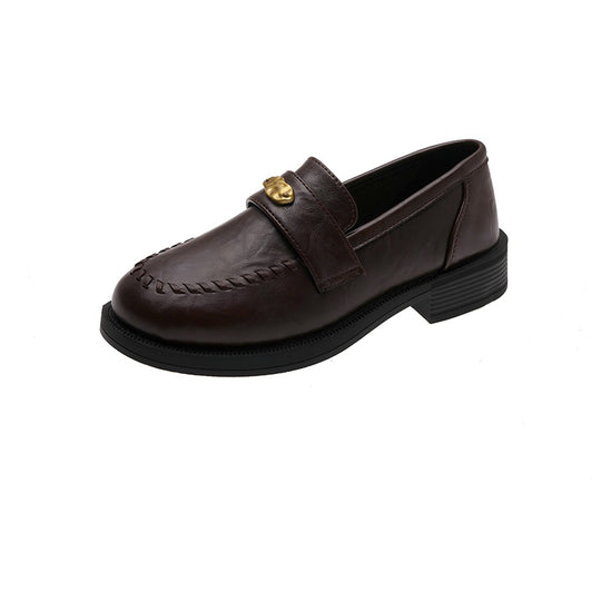 Damen Mokassins mit eleganter Schnalle und kunsthandwerklichem Design EB