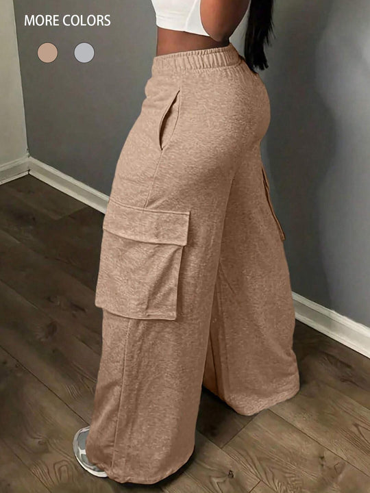 Damen Cargo-Hosen im Palazzo-Stil EB