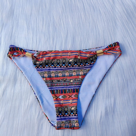 Damen Triangel-Bikini mit verspieltem Ethno-Muster EB