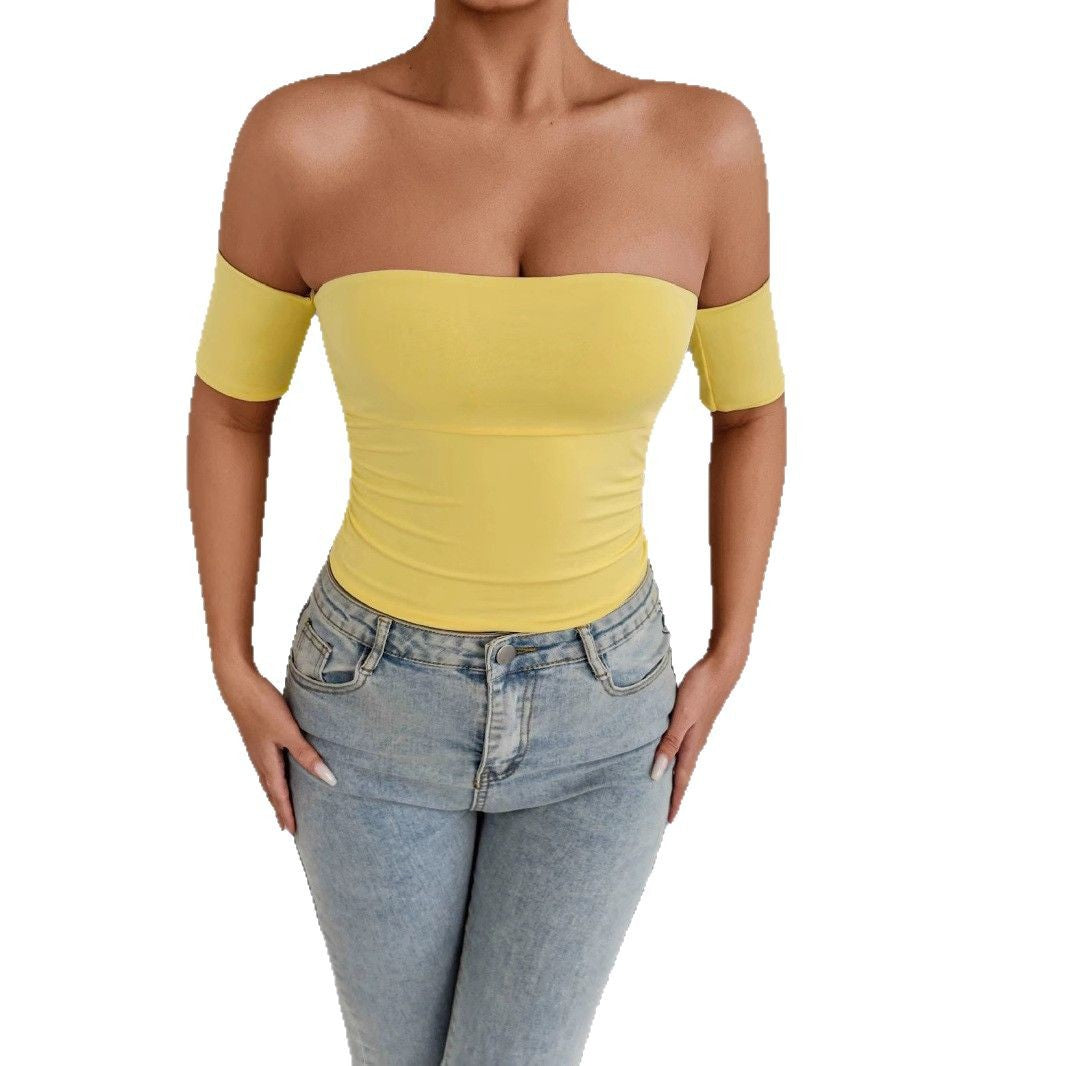 Damen Off-Shoulder Body mit figurbetonendem Schnitt EB