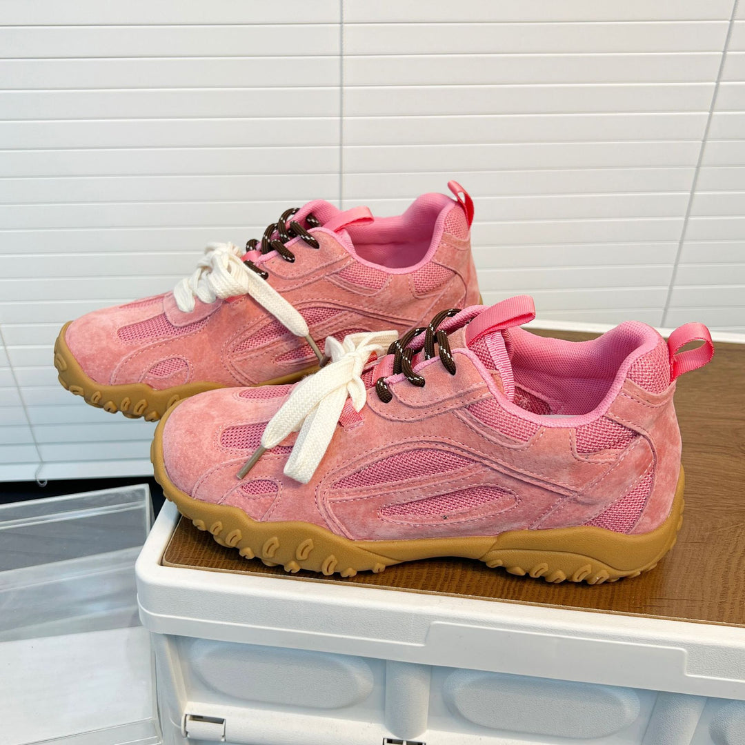 Damen Sportliche Sneakers mit atmungsaktivem Mesh und rutschfester Sohle EB