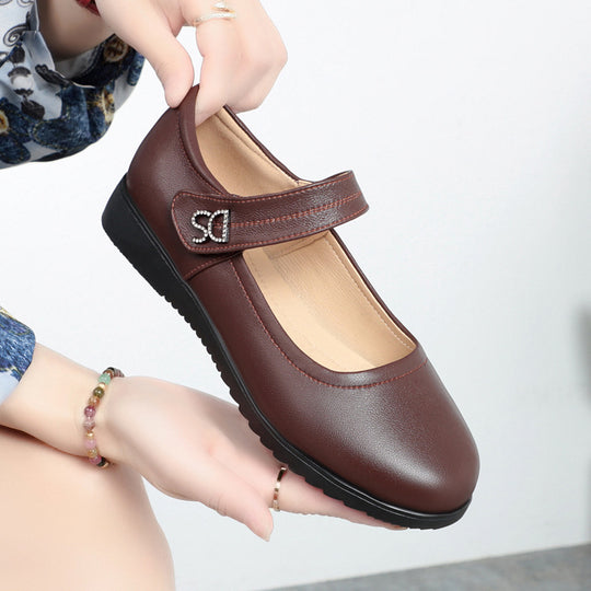 Damen elegante Mary Jane Schuhe mit modischem Riemen und bequemem Blockabsatz EB