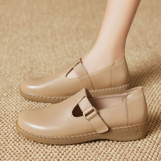 Damen Komfortable Slipper mit modischer Schnallenverzierung und anatomischem Fußbett EB