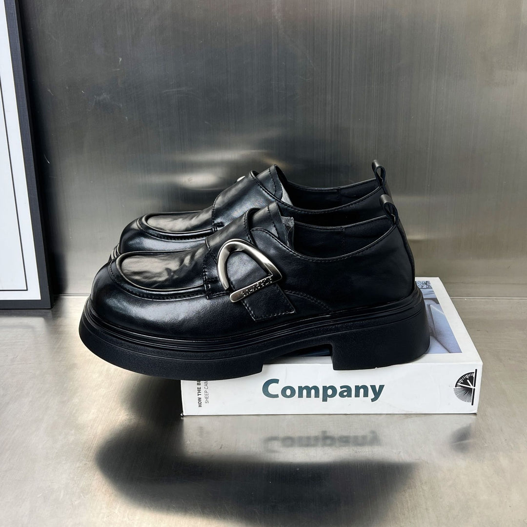 Damen Trendige Loafers mit modischer Schnalle EB