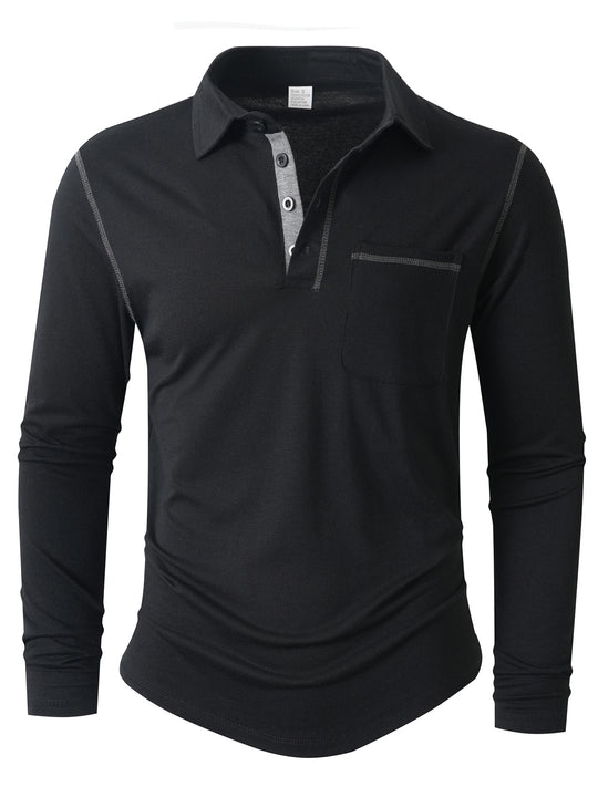 Herren Langarm Poloshirt EB