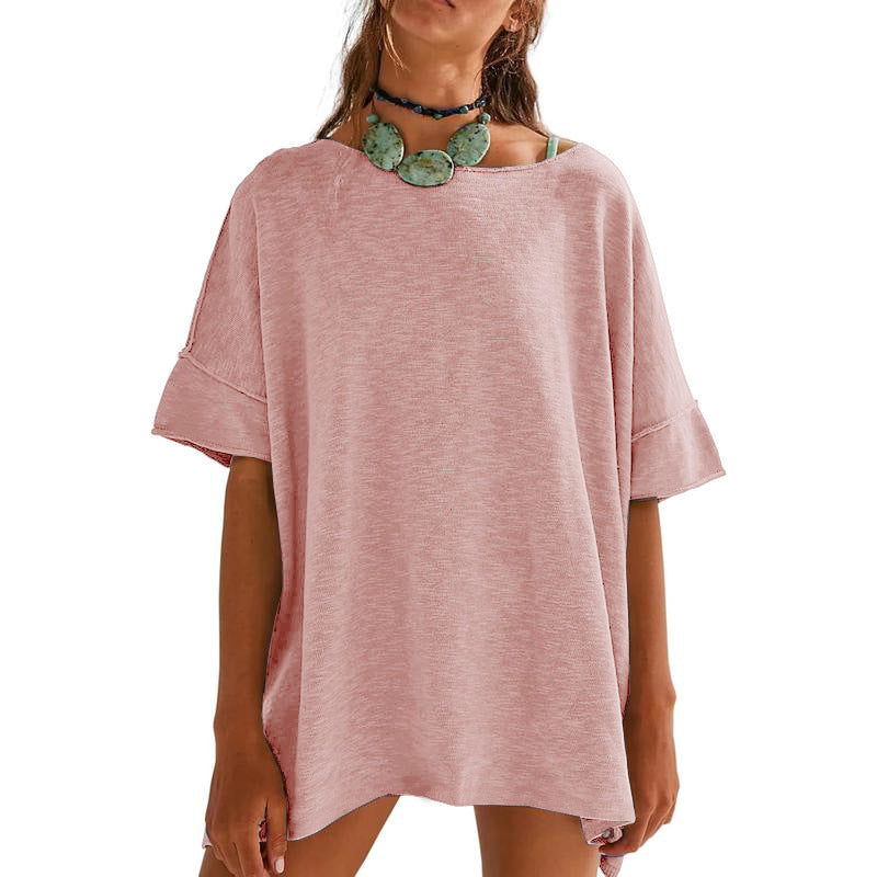 Damen Oversized Relaxed Fit T-Shirt EB