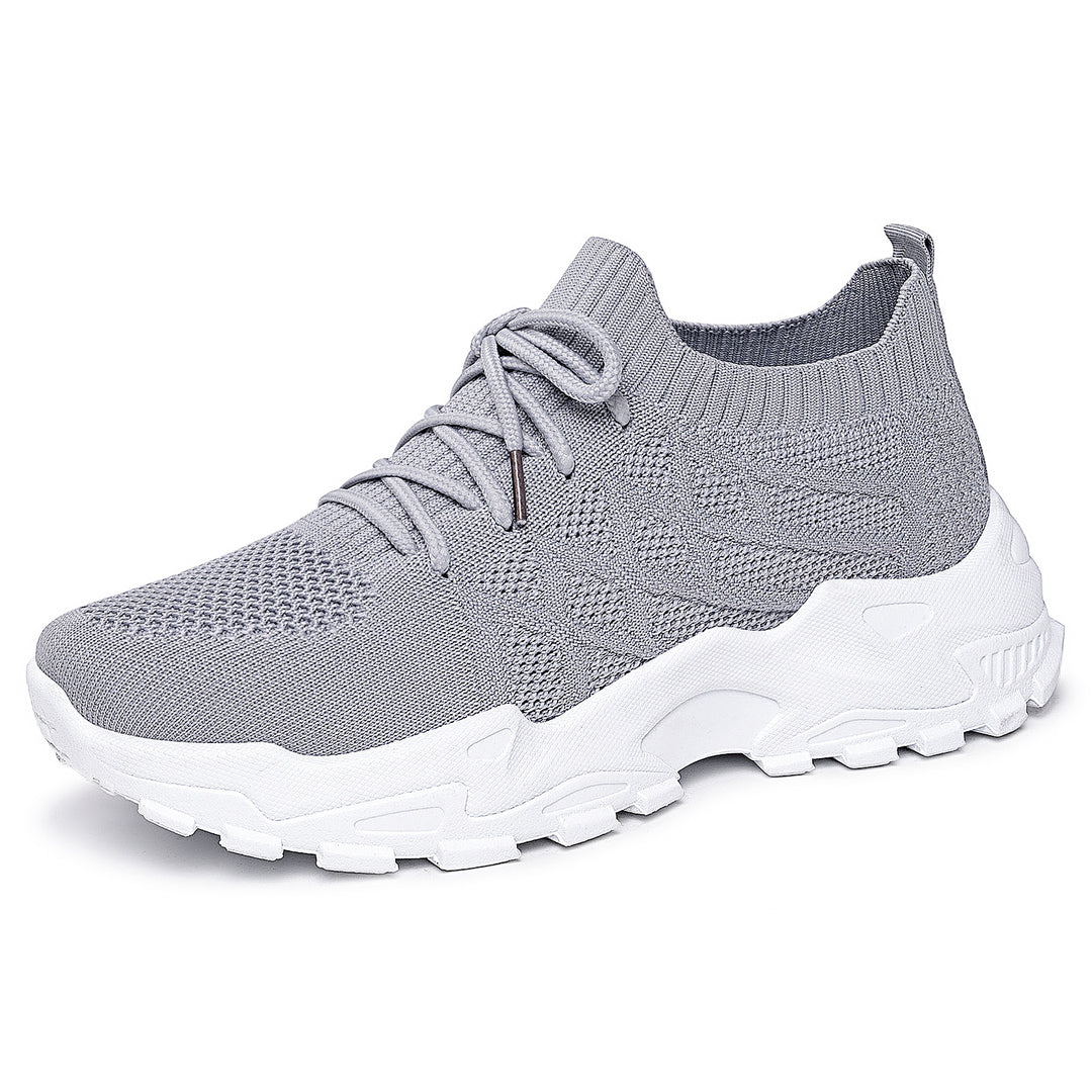 Damen Sportliche Knit Sneakers mit rutschfester Sohle EB