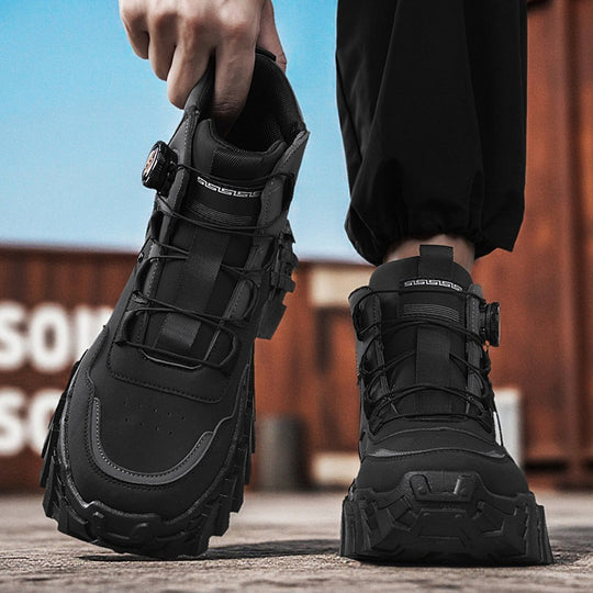 Damen Schnürstiefel mit rutschfester Sohle und innovativem Verschlusssystem EB
