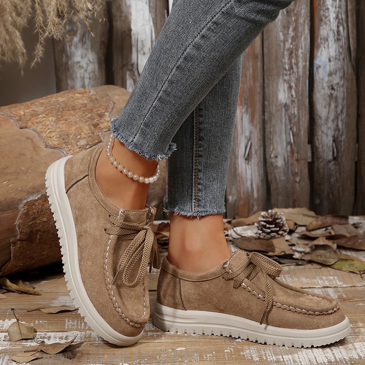 Damen Mokassins mit weichem Wildleder und rutschfester Sohle EB