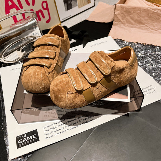 Damen Sneaker mit praktischem Klettverschluss und hochwertigem Wildleder EB