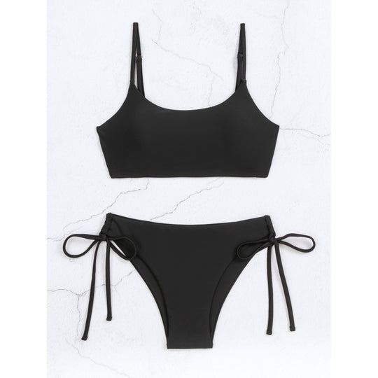 Damen Sport-Bikini mit hochgeschnittenem Slip und verstellbaren Trägern EB
