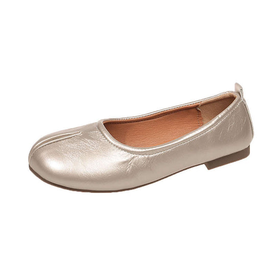 Damen Bequeme Leder-Mokassins mit elegantem Design EB