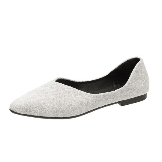 Damen  spitze Ballerina aus Microvelours mit gepolstertem Komfortfußbett EB