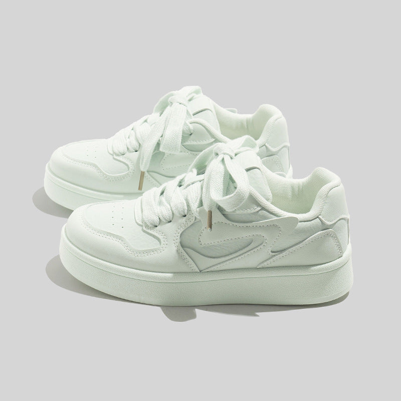 Damen Modische Plataforma Sneakers mit weicher Dämpfung EB