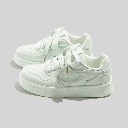 Damen Modische Plataforma Sneakers mit weicher Dämpfung EB
