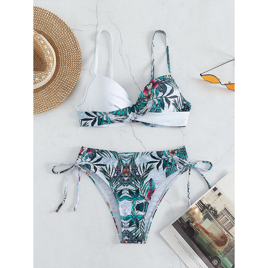 Damen Design-Bikini mit modernem Wickel-Detail EB