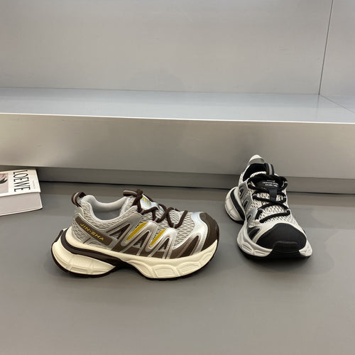 Damen komfortable Sport-Sneaker mit atmungsaktivem Mesh-Obermaterial und stabiler Sohle EB