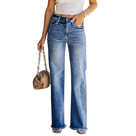 Damen High-Waist Jeans im lässigen Schnitt EB