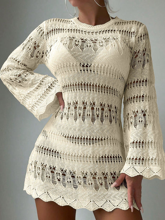 Damen modisches Häkelkleid EB