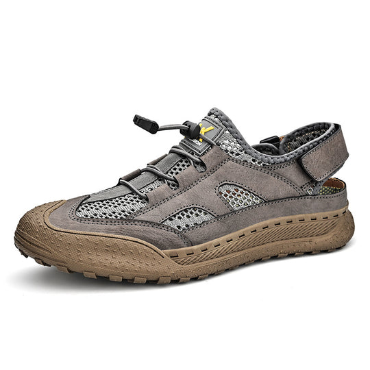 Damen Atmungsaktive Outdoor-Sandalen mit verstellbarem Riemen und rutschfester Sohle EB