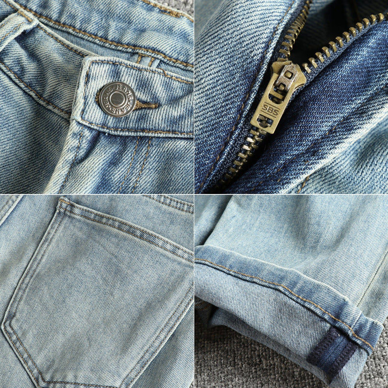 Damen Slim-Fit Jeans im authentischen Vintage-Look mit hohem Bund EB