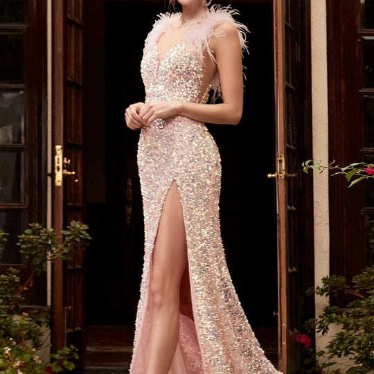 Damen Festliches Cocktailkleid mit Pailletten EB