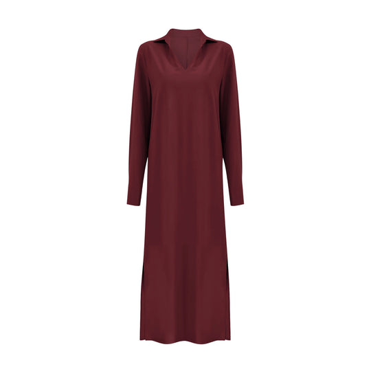 Damen Maxikleid mit praktischem V-Ausschnitt und Taschen EB