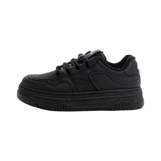 Damen Bequeme Sneakers mit rutschfester Sohle und Warmfutter EB