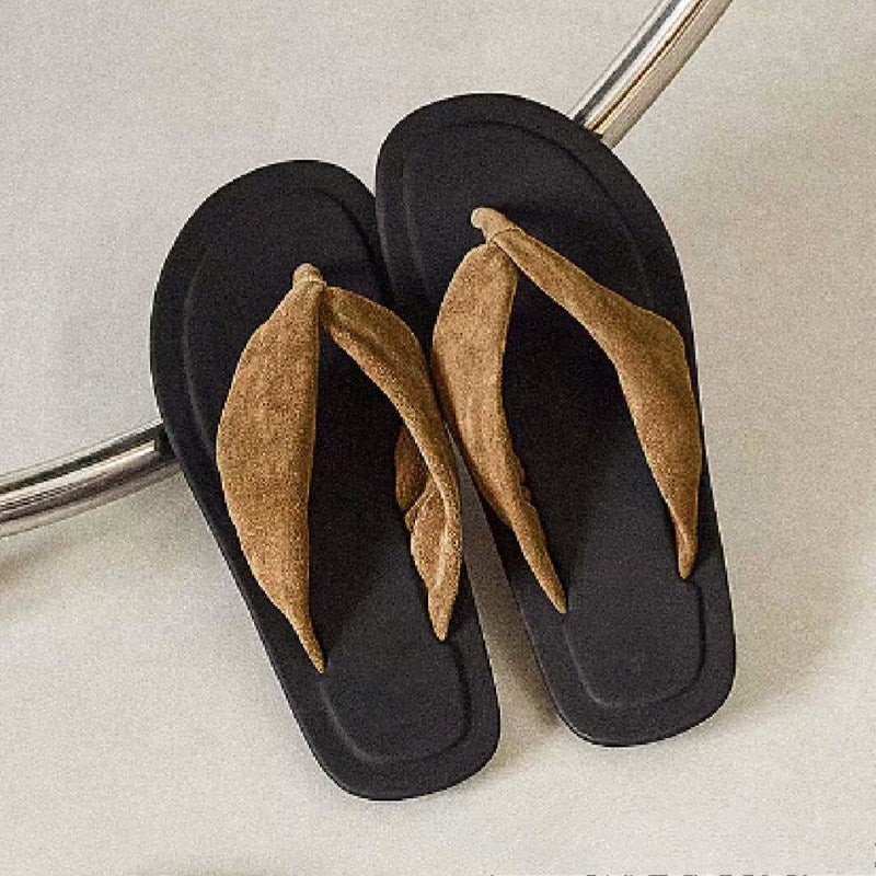 Damen Zehentrenner-Sandalen mit ergonomischem Fußbett und rutschfester Sohle EB