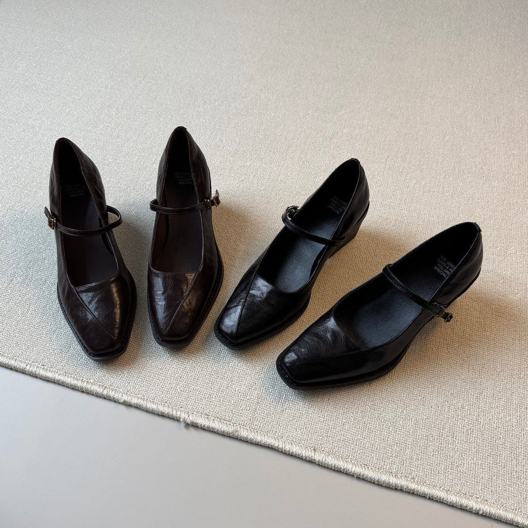 Damen elegante Riemchen-Ballerinas mit komfortabler Fußbettstruktur EB