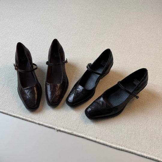 Damen elegante Riemchen-Ballerinas mit komfortabler Fußbettstruktur EB